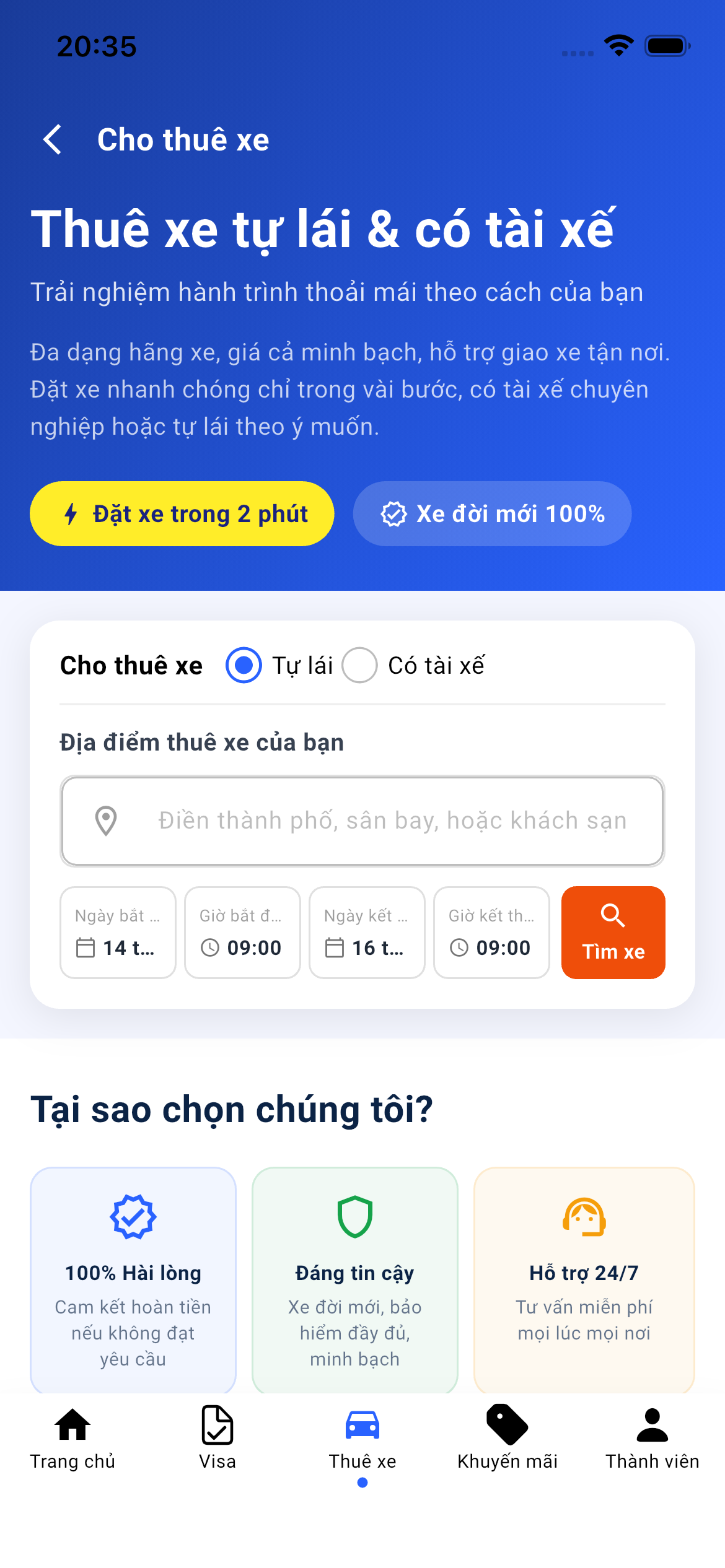 Car Rental App